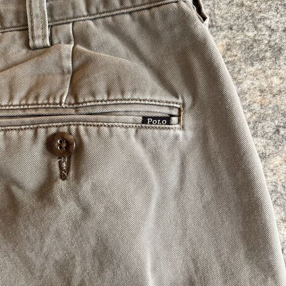 Polo Ralph Lauren Mens Pants 36x32 Gray Chino Classic Fit Business Work Casual - Picture 5 of 8